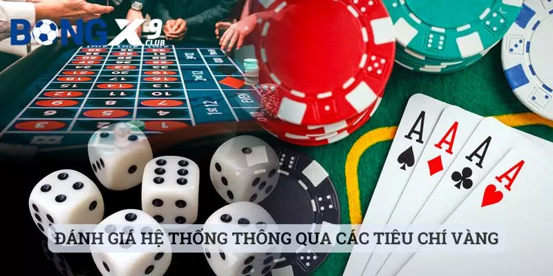 bongx9 Đánh giá hệ thống thông qua các tiêu chí vàng